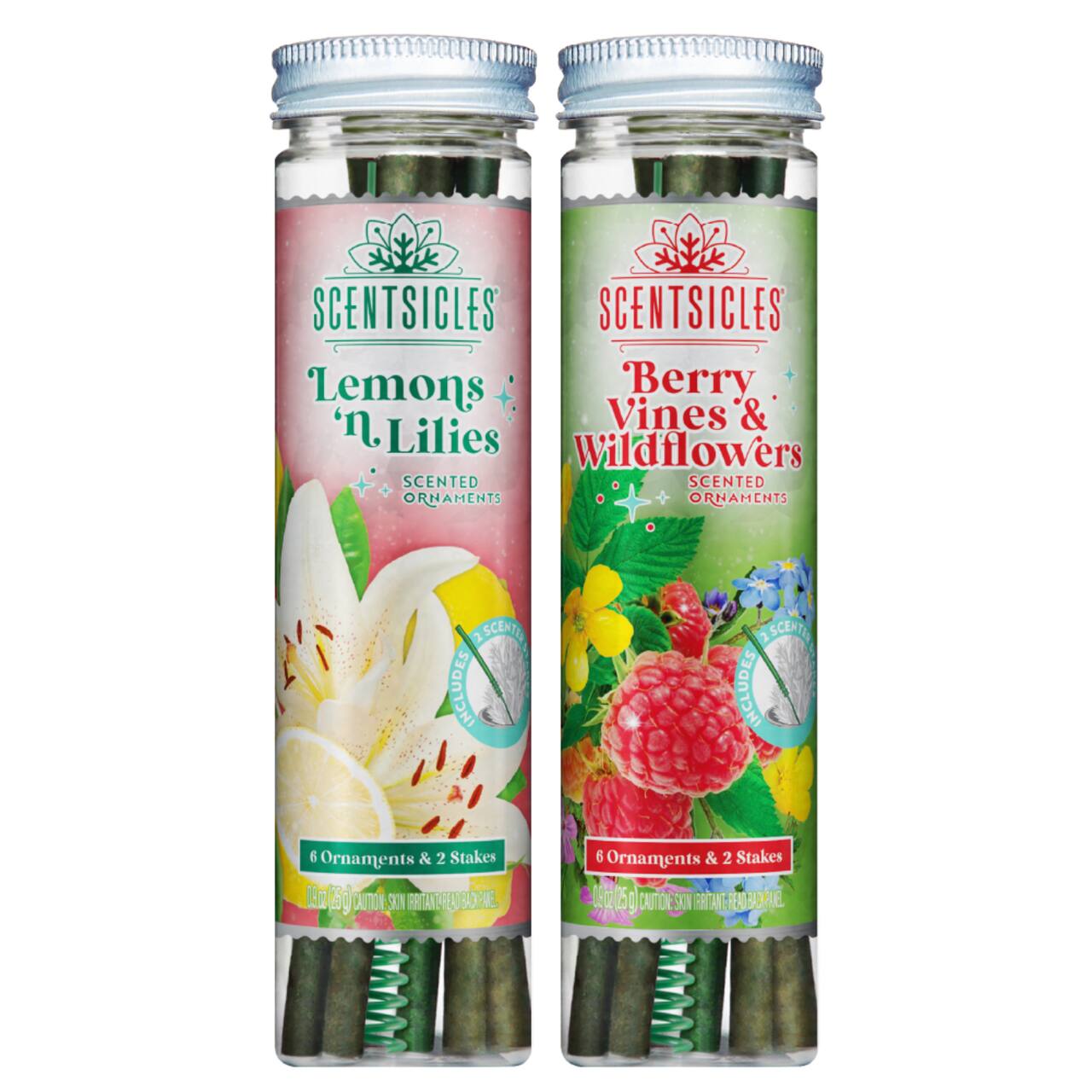 Scentsicles Stick Lemon 'n Lilies and Berryvines & Wildflowers, 2 pack of 6